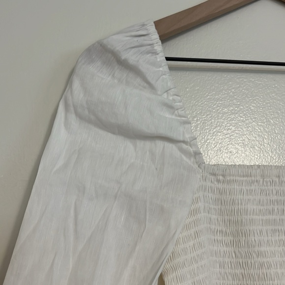 Gianni Bini Tally LS Square Neck Smocked Mini Dress - Picture 4 of 8